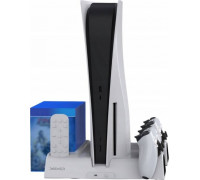 Yaxo Stand YAXO Arctic Breewith e Chłodwith ąca Ładująca for SONY PS5 one siwith e