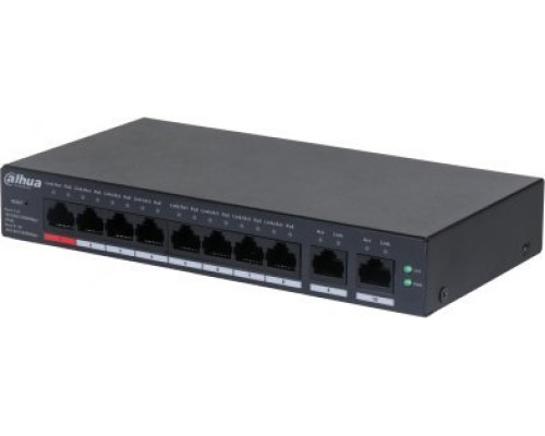 Switch Dahua Technology DAHUA Switch||CS4010-8GT-110|Type L2|Desktop/pedestal|8x10Base-T / 100Base-TX / 1000Base-T|PoE ports 8|DH-CS4010-8GT-110