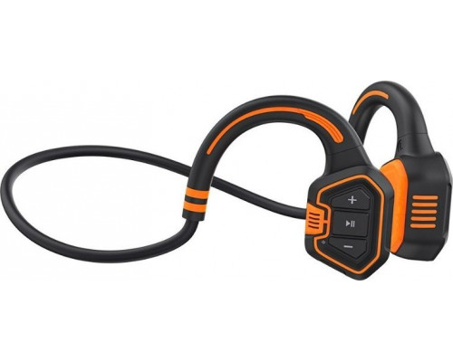 Evolveo EVOLVEO bezdrátová sluchátka BoneSwim MP3 16GB, na lícní kosti, oranžová