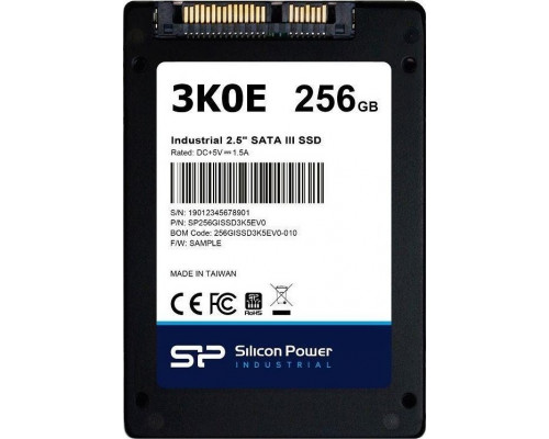 SSD 256GB SSD Silicon Power 3K0E 256GB 2.5" SATA III (SP256GISSD3K5EV0)