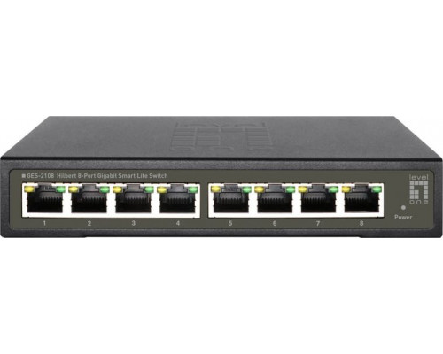 Switch LevelOne LevelOne GES-2108    L2 Gigabit Ethernet (10/100/1000) Black