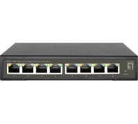 Switch LevelOne LevelOne GES-2108P    L2 Gigabit Ethernet (10/100/1000) Support PoE Black