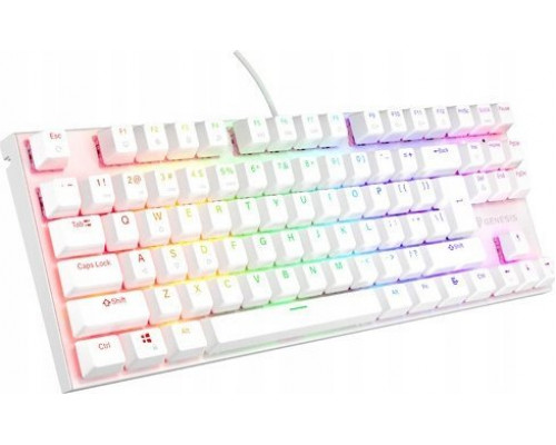 Genesis Genesis Thor 303 TKL RGB biała Outemu Peach Silent