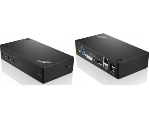 Laptop Lenovo Lenovo ThinkPad USB 3.0 Pro Dock Przewodowa USB 3.2 Gen 1 (3.1 Gen 1) Type-A Czarny