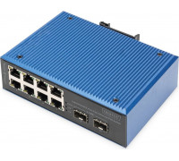 Switch Digitus DIGITUS Industrial 8+2-Port Fast Ethernet PoE Switch 8 Port PoE FE RJ45 2 GE SFP Ports