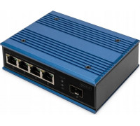 Switch Digitus DIGITUS Switch Ind. 4-Port 10/100 blau