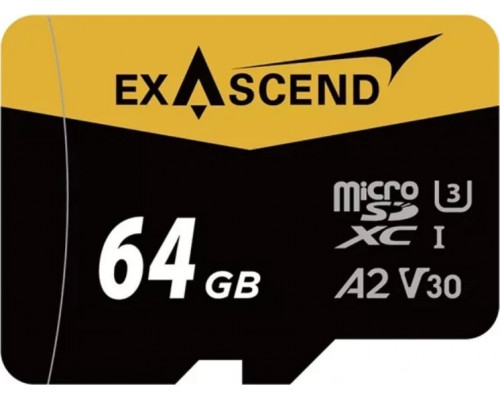 SD  ExAscend Catalyst MicroSDXC 64 GB UHS-I/U3 A2 V30 (EX64GUSDU1-AD)