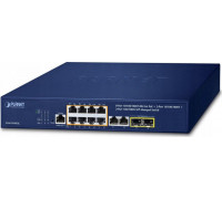 Switch Planet PLANET IPv4/IPv6, 8-Port Managed  L2/L4 Gigabit Ethernet (10/100/1000) Support PoE 1U Blue