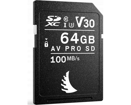 SD  Angelbird AV PRO UHS I 64GB SDXC V30 Memory Card