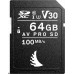 SD  Angelbird AV PRO UHS I 64GB SDXC V30 Memory Card