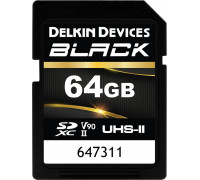 SD  Delkin Black Rugged SDXC 64 GB Class 10 UHS-II V90 (DSDBV9064BX)