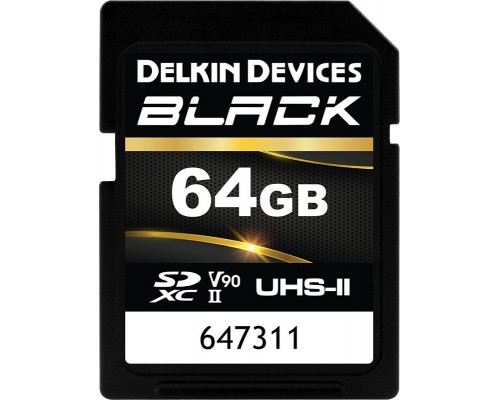 SD  Delkin Black Rugged SDXC 64 GB Class 10 UHS-II V90 (DSDBV9064BX)