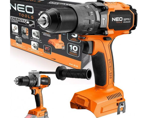 Neo 04-616 CORDLESS DRILL BEZSZCZOTKOWA Z UDAREM 100NM ENERGY+ NEO TOOLS