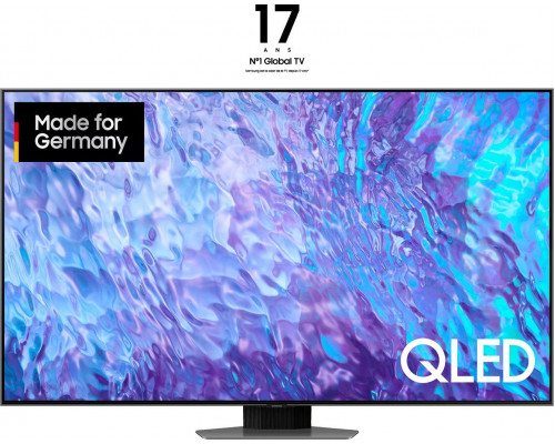 Samsung SAMSUNG GQ-55Q80C, QLED TV - 55 - silver, UltraHD/4K, SmartTV, WLAN, Bluetooth, HDR, FreeSync, 100Hz panel