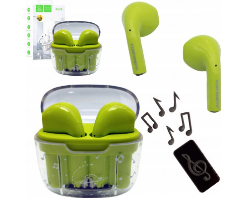 Vega  BLUETOOTH DENMEN EARBUDS ZIELONE DL29 TWS>