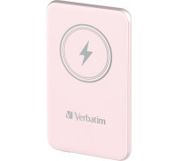 Verbatim Verbatim Charge 'n' Go Magnetic Wireless 5000mAh USB-C PD 3.0 Pink