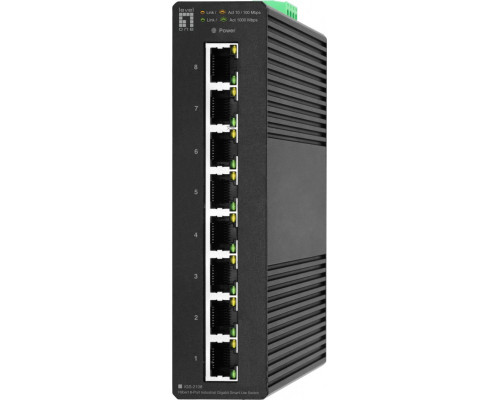 Switch LevelOne LevelOne IGS-2108    L2 Gigabit Ethernet (10/100/1000) Black