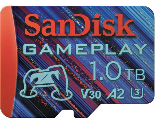 SD  SanDisk GamePlay MicroSDXC 1 TB Class 10 UHS-I/U3 A2 V30 (SDSQXAV-1T00-GN6XN)