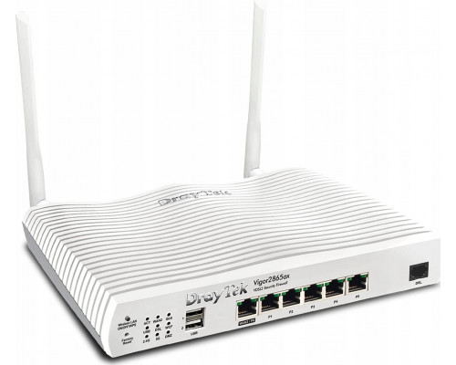 DrayTek Draytek Vigor 2865ax router bezprzewodowy Gigabit Ethernet Dual-band (2.4 GHz/5 GHz) Biały