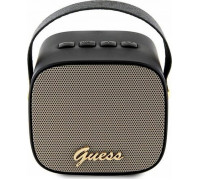 Guess Guess Bluetooth speaker GUWSB2P4SMK Speaker mini black/black 4G Leather Script Logo with Strap