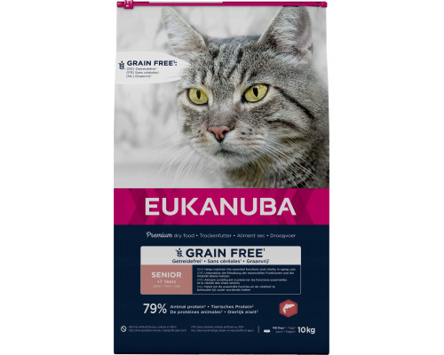 Eukanuba Eukanuba Euk Cat Senior Grainfree Salmon 10 kg