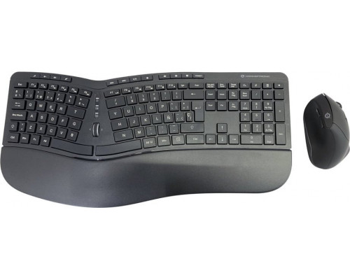 Conceptronic CONCEPTRONIC Wireless Keyboard+Mouse,ergo,Layout spanisch sw