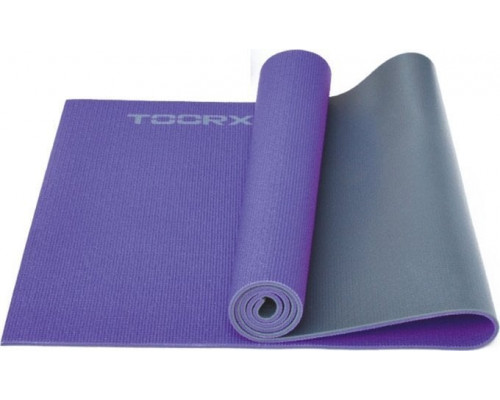 Toorx Jogas paklājs MAT-177 173x60x0,6 violets/ Pelēks