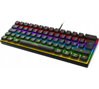 Deltaco Klaviatūra DELTACO GAMING mini mechaninė, UK, RGB, juoda / GAM-075-UK