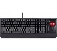 Perixx Perixx PERIBOARD-522 US B, wired keyboard with trackball, US layout, black