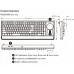 Perixx Perixx PERIBOARD-522 US B, wired keyboard with trackball, US layout, black
