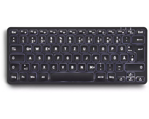Perixx Perixx PERIBOARD-732B DE, Mini Keyboard Wireless, with backlight, black