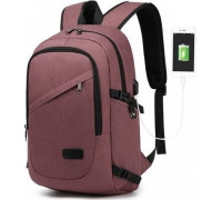 Kono Plecak na Laptopa 15,6 USB Burgundy Compact