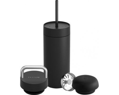 Fellow Fellow - Carter Move Mug 3 w 1 - Thermal mug + 3 nakrętki - Black 473 ml