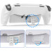 JYS Case Case Etui Case 2w1 Prwith ód Tył For Sony Playstation Ps Portal / P5188 / White