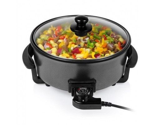 Tristar | Multifunctional grill pan XL | | Diameter 30 cm | grill | 1500 W | Lid included | Fixed handle | Black (PZ-9135)
