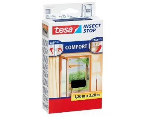 Tesa Tesa Fliegengitter  Türen 2 Stück 0,65x2,20m schw. 55389