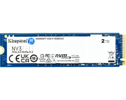 SSD Kingston SNV3S 2TB M.2 2280 PCI-E x4 Gen4 NVMe (SNV3S/2000G)