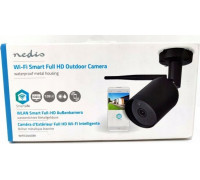 Nedis Nedis WiFi Smart Outdoor IP-camera | Full HD | Metalen behuizing | Waterdicht (IP65) Pocisk Kamera bezpieczeństwa IP Zewnętrzna 1920 x 1080 px Sufit / Ściana