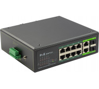 Switch Extra Digital Przemysłowy PoE rozdzielacz 100Mbps 8 portów + 2G uplink RJ45 lub SFP porty -40 °C IEEE802.3af/at
