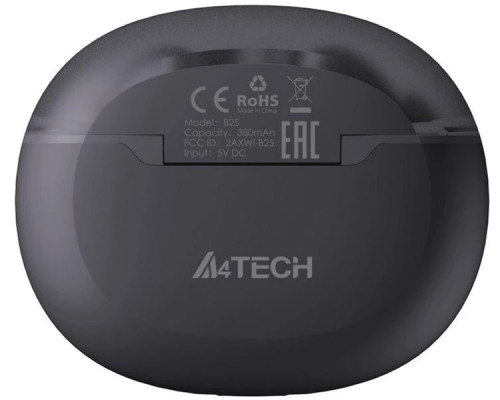 A4Tech A4tech Bezdrátové sluchátka B25, TWS, Bluetooth, šedá
