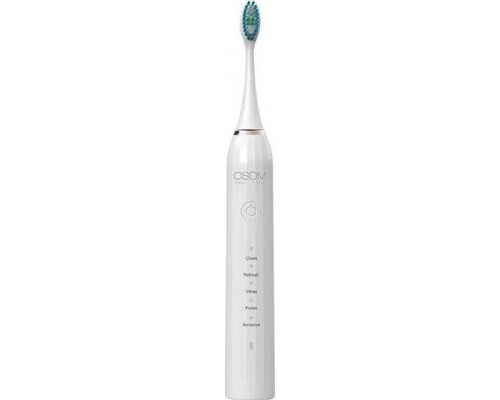 Brush Osom Oral Care Osom Oral Care Įkraunamas, elektrinis, garsinis dantų šepetėlis, baltas OSOMORALM1WH