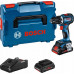 Bosch Bosch cordless drill GSR 18V-90 C Professional, 18V (blue/black, 2x Li-Ion battery ProCORE18V 4.0Ah, Bluetooth module, in L-BOXX)