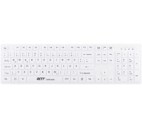Gett GETT GCQ CleanType Easy Protect Silikonowa klawiatura z obudową z tworzywa sztucznego NUM-Block 105 Tasten IP68 USB Farbe: biały Layout: US
