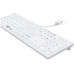 Gett GETT GCQ CleanType Easy Protect Silikonowa klawiatura z obudową z tworzywa sztucznego NUM-Block 105 Tasten IP68 USB Farbe: biały Layout: US