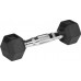 Rebel Dumbbells cast iron gumowane HEX 2x1 kg REBEL ACTIVE