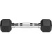 Rebel Dumbbells cast iron gumowane HEX 2x1 kg REBEL ACTIVE