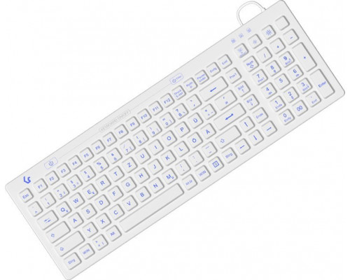 Keysonic KeySonic KSK-6031INEL klawiatura USB QWERTZ Niemiecki Biały