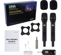 DNA 2x MIKROFONY BEZPRZEWODOWE 2x NADAJNIKI DORĘCZNE 2.4 GHz DO 30 METRÓW