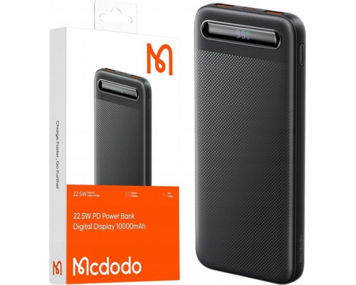 Mcdodo Power Bank Mcdodo MC-3881 Digital Display 10000mAh, 22.5W do D (black)