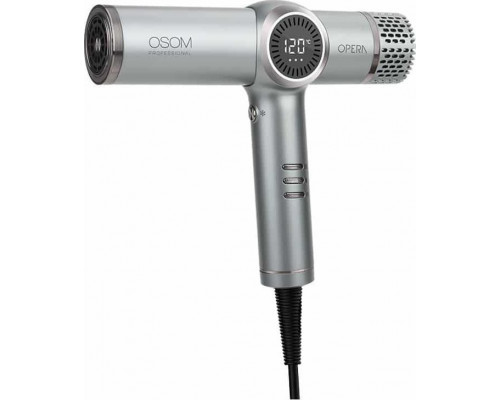 Osom Professional Plaukų džiovintuvas OPERA OSOMPF07DG, 1500 W, pilkos spalvos